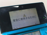 LG4246 Plz Read Item Condi Nintendo 3DS Aqua Blue Console Japan