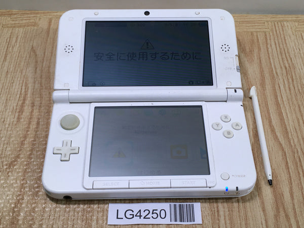 LG4250 Plz Read Item Condi Nintendo 3DS LL XL 3DS White Console Japan
