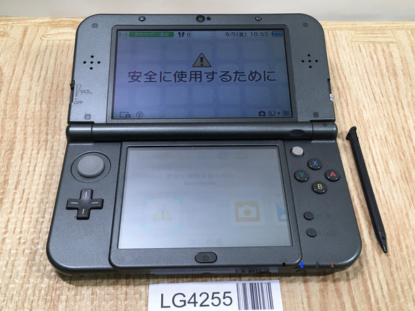 LG4255 No Battery Nintendo NEW 3DS LL XL METALLIC BLACK Console Japan