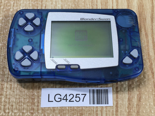 LG4257 Plz Read Item Condi Wonder Swan Skeleton Blue Bandai Console Japan
