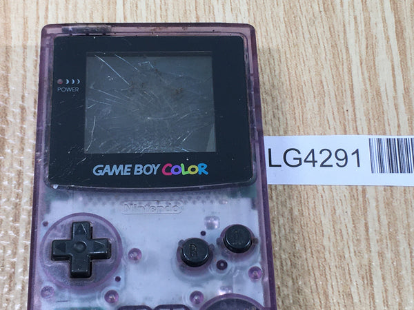 LG4291 Plz Read Item Condi GameBoy Color Clear Purple Game Boy Console Japan