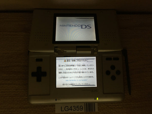 LG4359 Plz Read Item Condi Nintendo DS Platinum Silver Console Japan