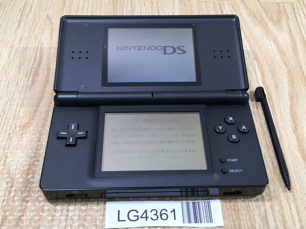 LG4361 Plz Read Item Condi Nintendo DS Lite Jet Black Console Japan