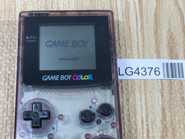LG4376 Plz Read Item Condi GameBoy Color Clear Purple Game Boy Console Japan