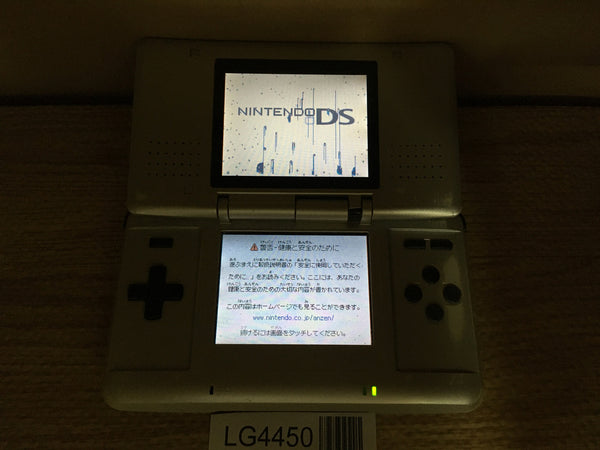 LG4450 Plz Read Item Condi Nintendo DS Platinum Silver Console Japan