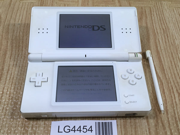 LG4454 Plz Read Item Condi Nintendo DS Lite Crystal White Console Japan