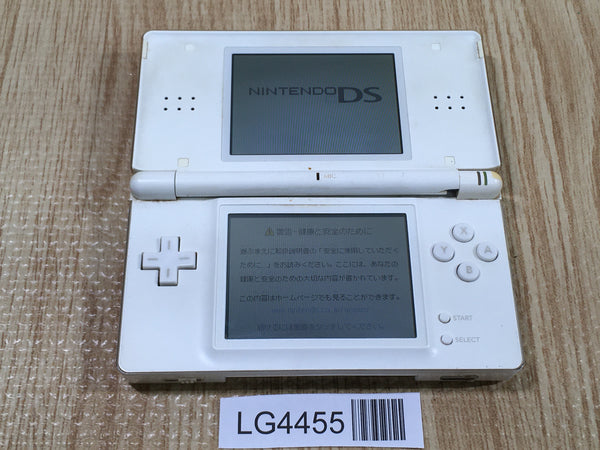 LG4455 Plz Read Item Condi Nintendo DS Lite Crystal White Console Japan