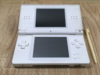 LG4458 Plz Read Item Condi Nintendo DS Lite Crystal White Console Japan