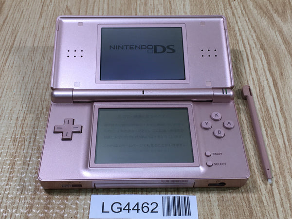 LG4462 Plz Read Item Condi Nintendo DS Lite Metallic Rose Console Japan