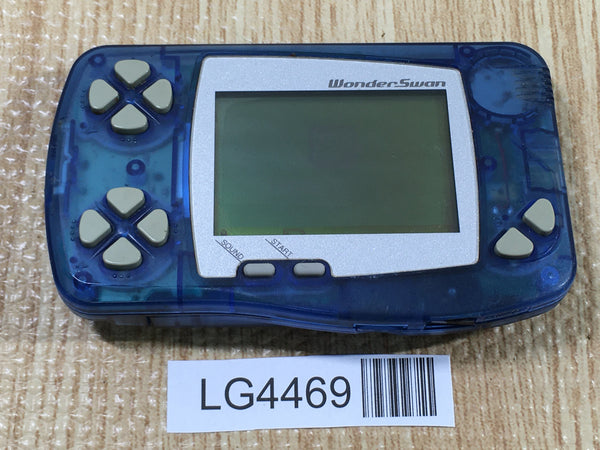 LG4469 Plz Read Item Condi Wonder Swan Skeleton Blue Bandai Console Japan