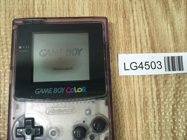 LG4503 Plz Read Item Condi GameBoy Color Clear Purple Game Boy Console Japan
