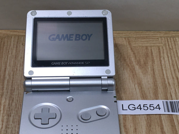LG4554 Plz Read Item Condi GameBoy Advance SP Platinum Silver Game Boy Console Japan