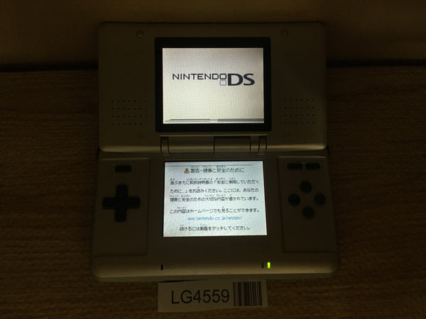LG4559 Plz Read Item Condi Nintendo DS Platinum Silver Console Japan