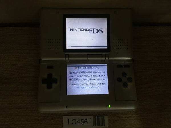 LG4561 Plz Read Item Condi Nintendo DS Platinum Silver Console Japan