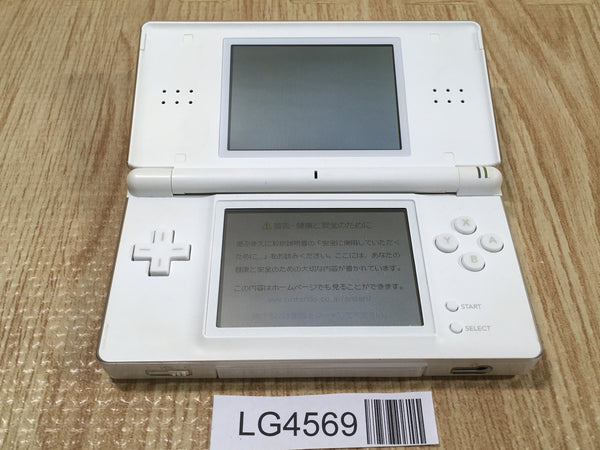 LG4569 Plz Read Item Condi Nintendo DS Lite Crystal White Console Japan