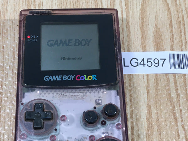 LG4597 Plz Read Item Condi GameBoy Color Clear Purple Game Boy Console Japan