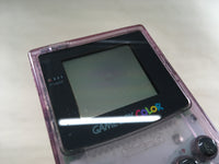 LG4599 Plz Read Item Condi GameBoy Color Clear Purple Game Boy Console Japan