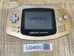 LG4650 Plz Read Item Condi GameBoy Advance Gold Game Boy Console Japan