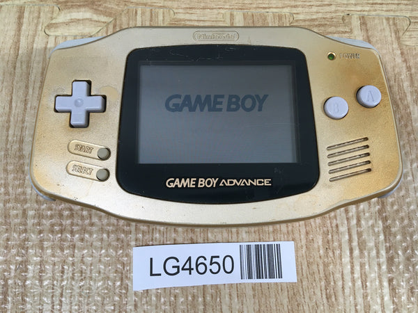 LG4650 Plz Read Item Condi GameBoy Advance Gold Game Boy Console Japan