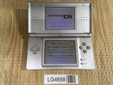 LG4658 Plz Read Item Condi Nintendo DS Lite Gross Silver Console Japan