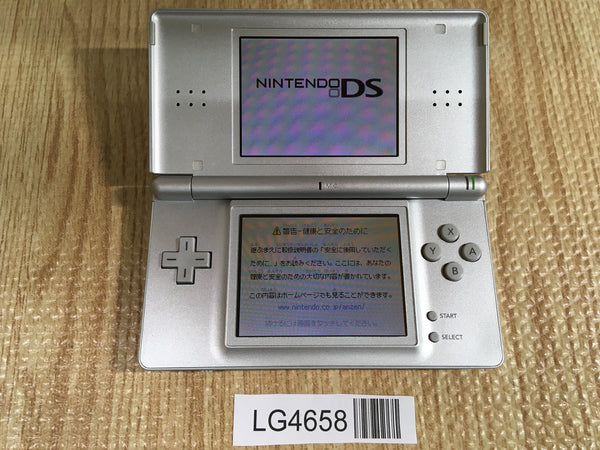LG4658 Plz Read Item Condi Nintendo DS Lite Gross Silver Console Japan
