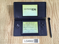 LG4662 Plz Read Item Condi Nintendo DS Lite Enamel Navy Console Japan