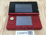 LG4670 Plz Read Item Condi Nintendo 3DS Flare Red Console Japan