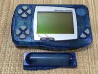 LG4676 Plz Read Item Condi Wonder Swan Skeleton Blue Bandai Console Japan