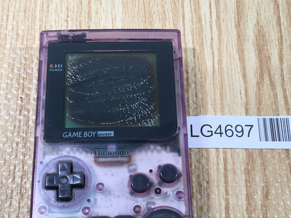 LG4697 Plz Read Item Condi GameBoy Pocket Clear Purple Game Boy Console Japan