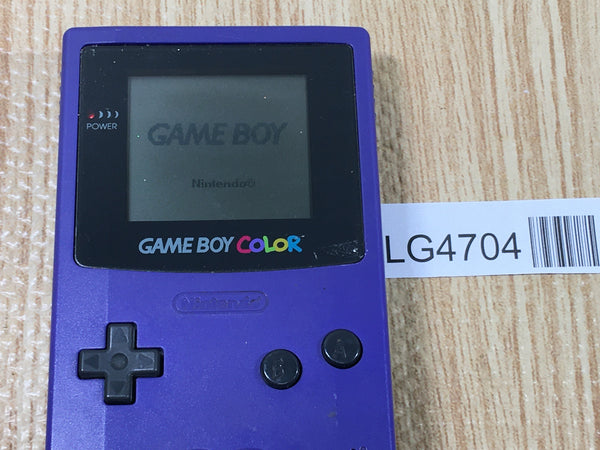 LG4704 Plz Read Item Condi GameBoy Color Purple Game Boy Console Japan