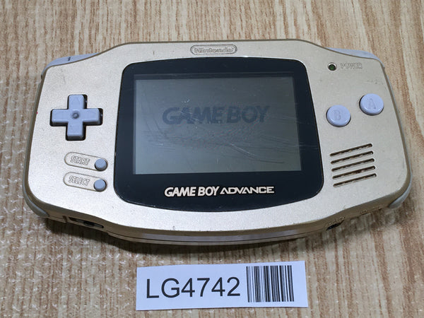 LG4742 Plz Read Item Condi GameBoy Advance Gold Game Boy Console Japan