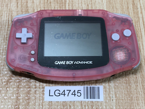 LG4745 Plz Read Item Condi GameBoy Advance Milky Pink Game Boy Console Japan