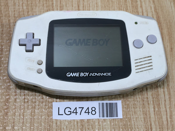 LG4748 Plz Read Item Condi GameBoy Advance White Game Boy Console Japan