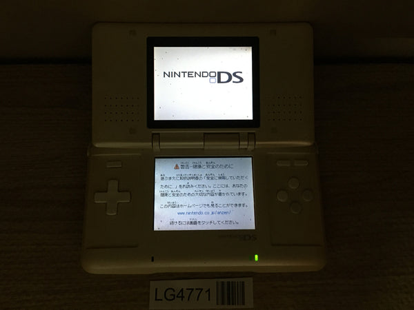 LG4771 Plz Read Item Condi Nintendo DS Pure White Console Japan