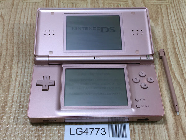 LG4773 Plz Read Item Condi Nintendo DS Lite Metallic Rose Console Japan