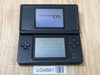 LG4861 Plz Read Item Condi Nintendo DS Lite Crimson Black Console Japan