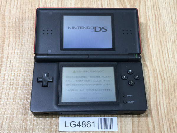 LG4861 Plz Read Item Condi Nintendo DS Lite Crimson Black Console Japan