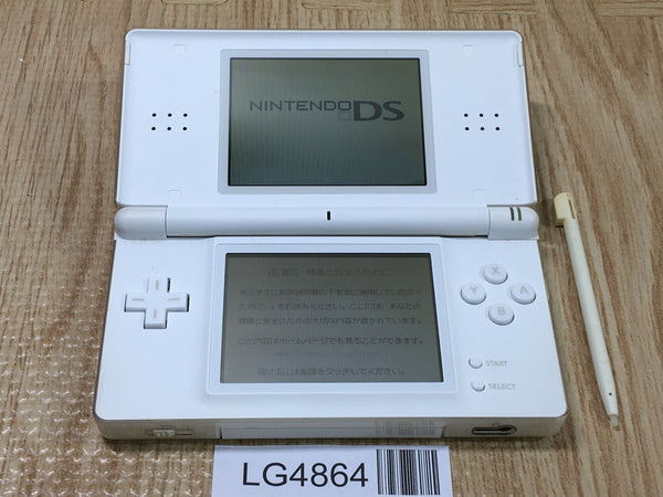 LG4864 Plz Read Item Condi Nintendo DS Lite Crystal White Console Japan
