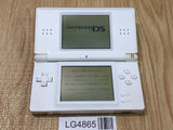 LG4865 Plz Read Item Condi Nintendo DS Lite Crystal White Console Japan