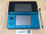 LG4881 Plz Read Item Condi Nintendo 3DS Aqua Blue Console Japan
