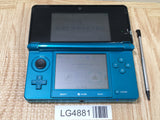 LG4881 Plz Read Item Condi Nintendo 3DS Aqua Blue Console Japan