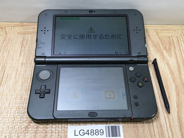 LG4889 No Battery Nintendo NEW 3DS LL XL METALLIC BLACK Console Japan