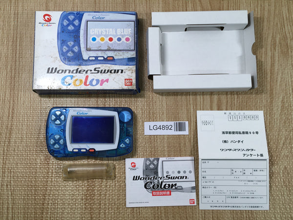 LG4892 Wonder Swan Color Crystal Blue Console BOXED Bandai Japan