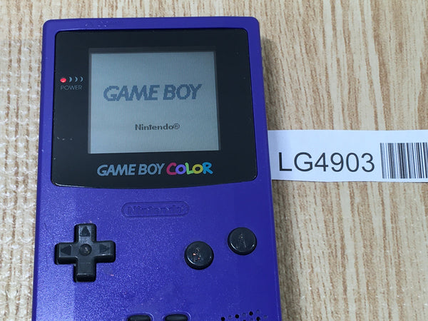 LG4903 Tested Working - GameBoy Color Purple Game Boy Console Japan
