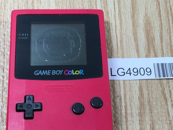 LG4909 With Defects - GameBoy Color Red Game Boy Console Japan