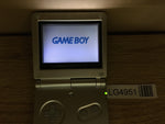 LG4951 With Defects - GameBoy Advance SP Platinum Silver Game Boy Console Japan