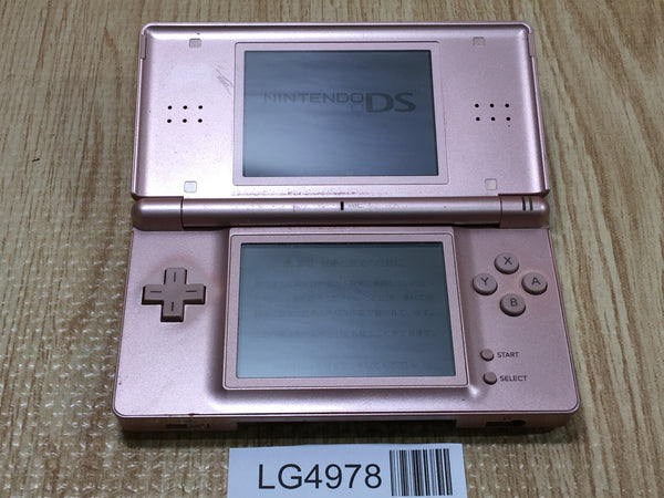 LG4978 With Defects - Nintendo DS Lite Metallic Rose Console Japan