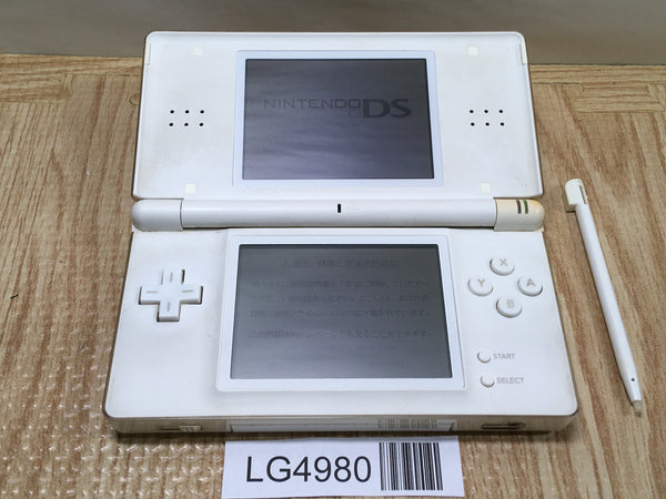 LG4980 With Defects - Nintendo DS Lite Crystal White Console Japan