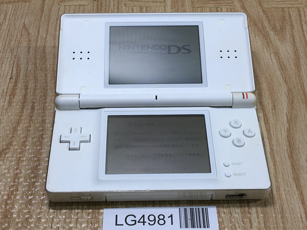 LG4981 With Defects - Nintendo DS Lite Crystal White Console Japan
