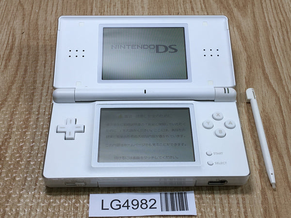 LG4982 With Defects - Nintendo DS Lite Crystal White Console Japan